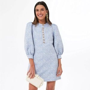 Mini flower print Jacquard Samantha Mini Dress.